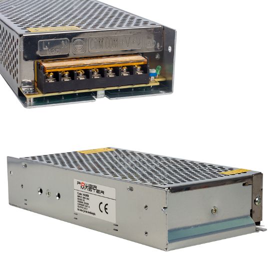 POWERMASTER PM-14069 12 VOLT - 16.7 AMPER - 200 WATT METAL KASA ADAPTÖR resmi
