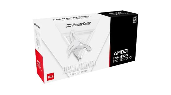 POWERCOLOR HELLHOUND RX9070XT 16G-L/OC/WHITE 16GB GDDR6 256Bit resmi