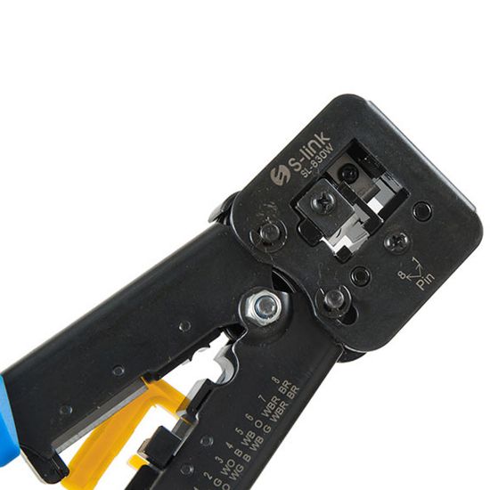 S-LINK SL-830W RJ45/RJ11 YENİ NESİL AÇIK UÇLU EZ RJ45 İKİLİ PENSE resmi