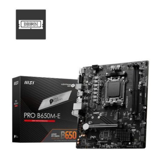 MSI PRO B650M-E DRR5 6800MHZ(OC) AM5 HDMI VGA mATX resmi
