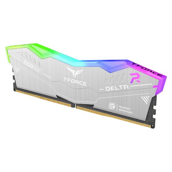 Team T-Force DELTA RGB ECO Silver 32GB 2x16GB 6000MHz DDR5 CL38 Gaming Ram (FF2D532G6000HC38JDC01) resmi