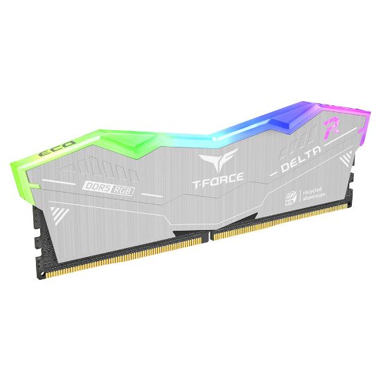 Team T-Force DELTA RGB ECO Silver 64GB 2x32GB 6000MHz DDR5 CL38 Gaming RAM (FF2D564G6000HC38JDC01) resmi