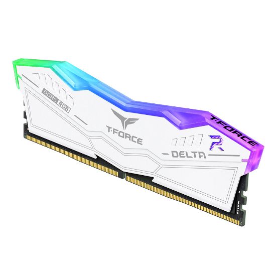 Team T-Force DELTA RGB Beyaz 32GB(2x16GB) 5600MHz DDR5 CL38 Gaming Ram (FF4D532G5600HC38GDC01) resmi