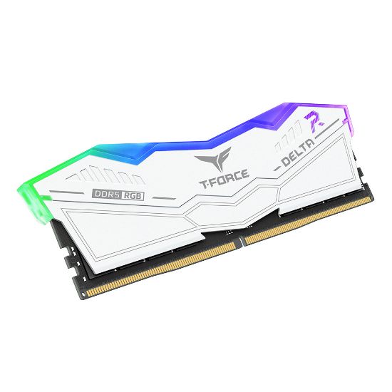 Team T-Force DELTA RGB Beyaz 32GB(2x16GB) 5600MHz DDR5 CL38 Gaming Ram (FF4D532G5600HC38GDC01) resmi