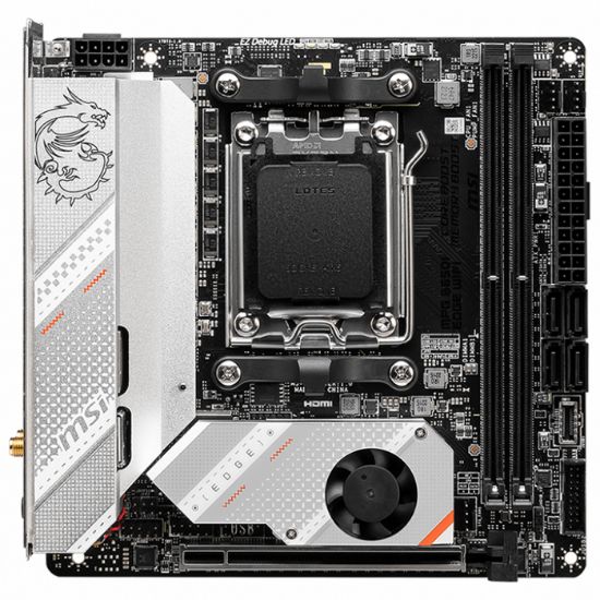 MSI MPG B650I EDGE WIFI DDR5 HDMI M.2 USB 3.2 LAN WİFİ MITX AM5  resmi