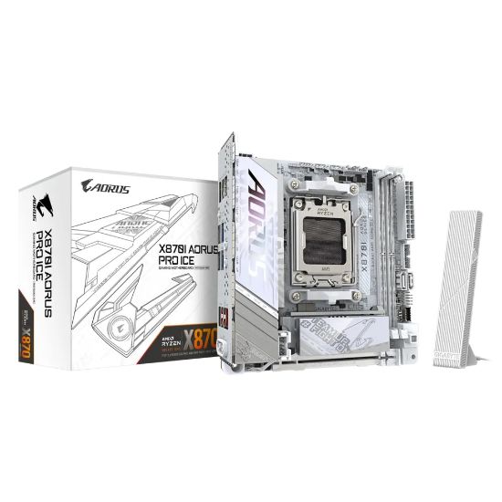 GIGABYTE ANAKART AM5 MINI-ITX X870I AORUS PRO ICE resmi