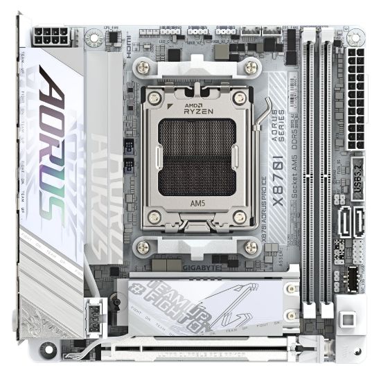 GIGABYTE ANAKART AM5 MINI-ITX X870I AORUS PRO ICE resmi