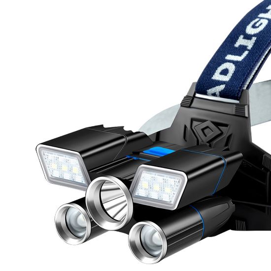 POWERMASTER MX-501 18+3 POWER LEDLİ SU GEÇİRMEZ ŞARJLI KAFA FENERİ resmi