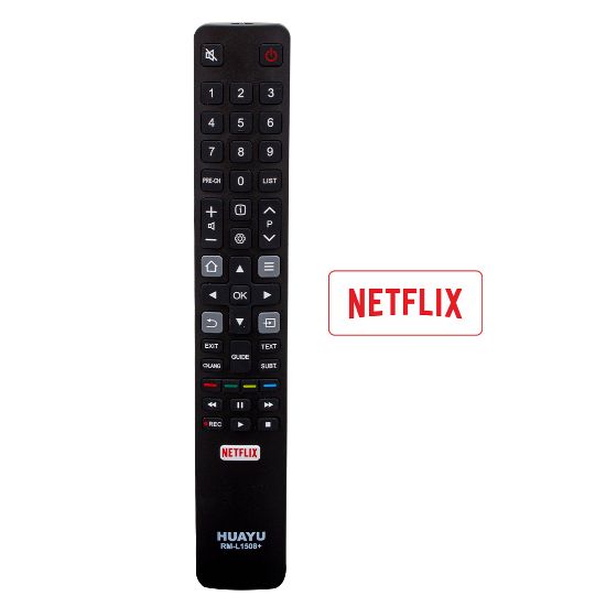 HUAYU KL RM-L1508+ TCL NETFLIX TUŞLU LCD LED TV KUMANDA resmi