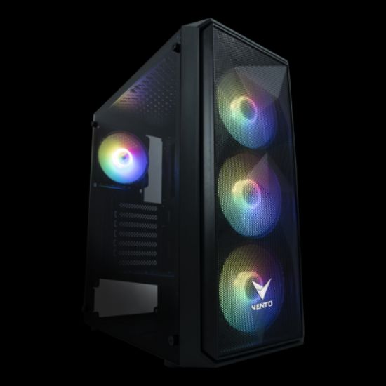 VENTO VG10F 650W 80 PLUS TEMPERLİ CAM ATX KASA resmi