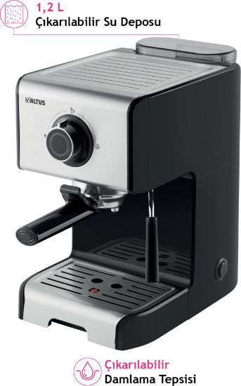 ALTUS AL 4933 ES ESPRESSO MAKINESI resmi
