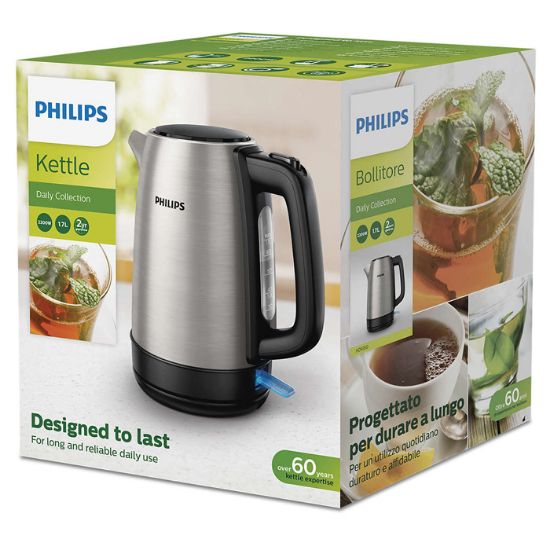 PHILIPS HD9350/90 DAILY COLLECTION CELIK KETTLE resmi