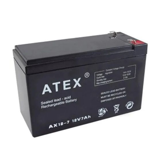 ATEX AX-12V-7 12 VOLT - 7 AMPER AKÜ (150 X 65 X 90 MM) resmi