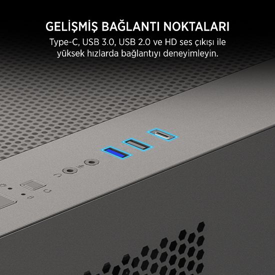James Donkey Stark S700 3xARGB Temperli Cam 750W 80+ Bronze mATX Siyah Gaming (Oyuncu) Kasa resmi
