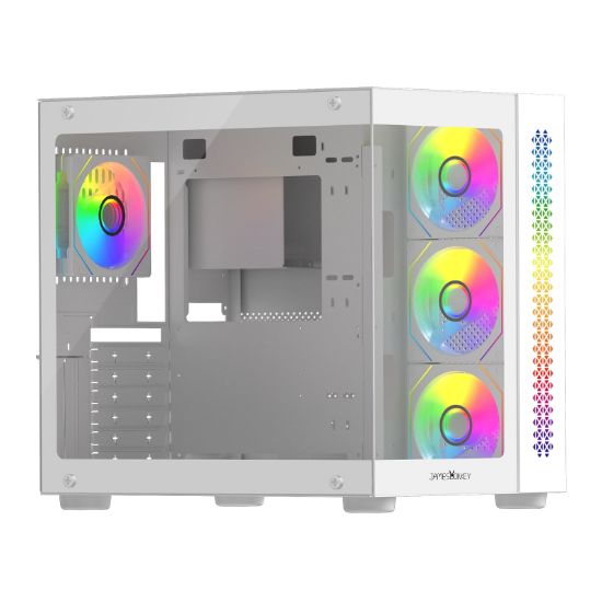 James Donkey Stark S800 4xARGB Temperli Cam ATX Beyaz Gaming (Oyuncu) Kasa resmi