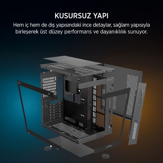 James Donkey Stark S800 4xARGB Temperli Cam 750W 80+ Bronze ATX Siyah Gaming (Oyuncu) Kasa resmi