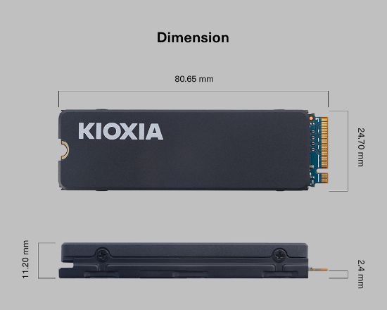 Kioxia Exceria Heatsink LSC11K1T02G8 1TB Gen4x4 62 resmi