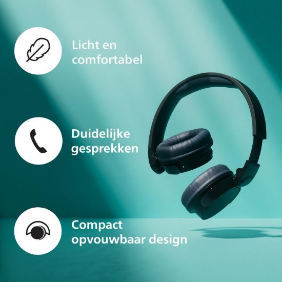 PHILIPS TAH3209BK SIYAH KULAK USTU BLUETOOTH KULAK resmi