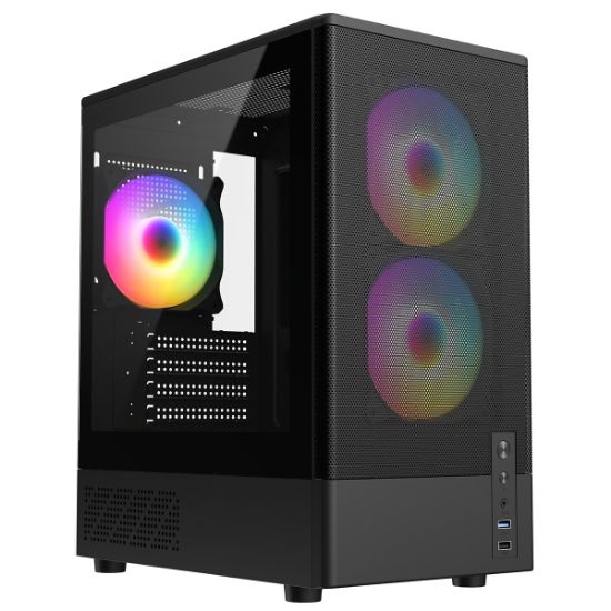 FRISBY FC-8975B 550W 4X RGB GAMİNG KASA resmi