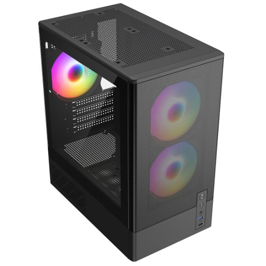 FRISBY FC-8975B 550W 4X RGB GAMİNG KASA resmi