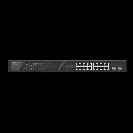 RUİJİE-REYEE RG-ES118GS-P 16XGE 2XGE F.GİGABİT 247W POE SWİTCH resmi