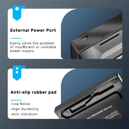UNITEK HARİCİ DVD-RW TYPE-C/A+5in1 DOCK STATION (T1037A01) resmi