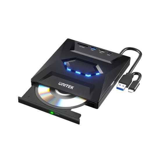 UNITEK HARİCİ DVD-RW TYPE-C/A+5in1 DOCK STATION (T1037A01) resmi