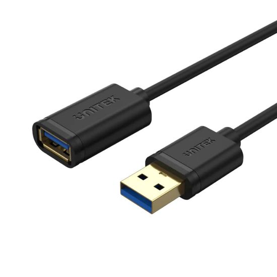 UNITEK USB3.0(M) TO USB3.0(F) UZATMA KABLO 1.5MT 5GBPS (Y-C459GBK) resmi