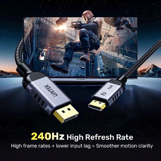 UNITEK DISPLAY PORT 2.1 %100 BAKIR 3MT 16K&60Hz (C1626GY01-3M) resmi