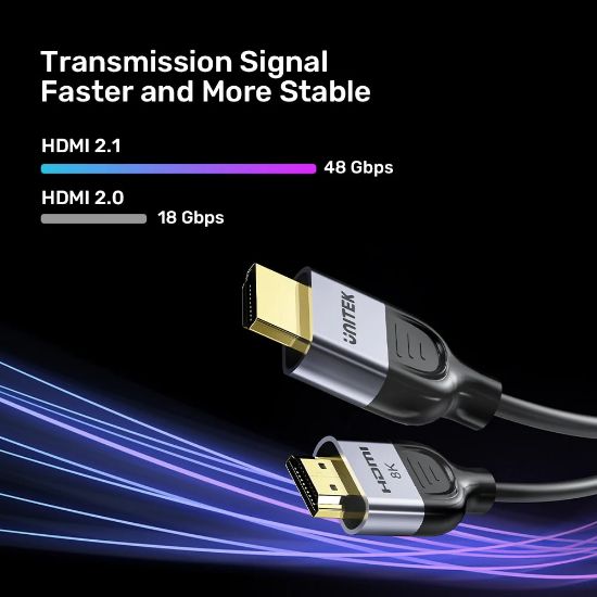 UNITEK HDMI2.1 KABLO 5MT 8K&60Hz (C11086GY01-5M) resmi