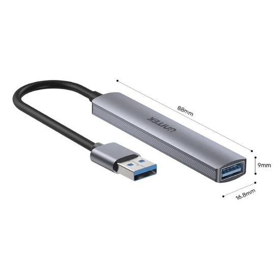 UNITEK TYPE-A TO 4 PORT USB HUB (USB3.0 + 3 x USB2.0) (H1208A) resmi