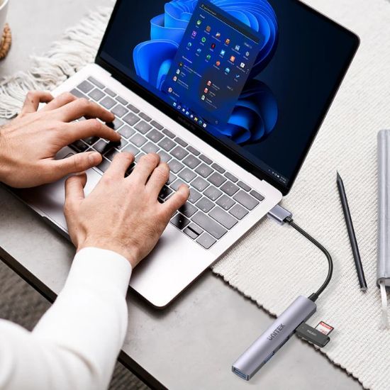 UNITEK TYPE-A TO 4 PORT USB HUB (USB3.0 + 3 x USB2.0) (H1208A) resmi