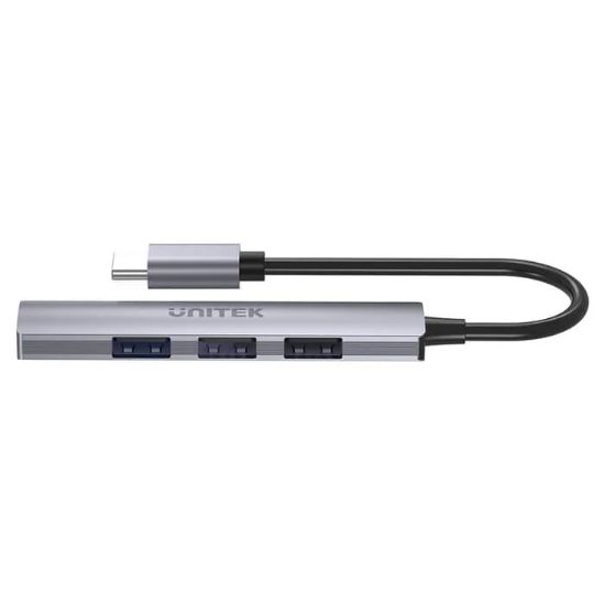 UNITEK TYPE-C TO 4 PORT USB HUB (USB3.0 + 3xUSB2.0) (H1208B) resmi