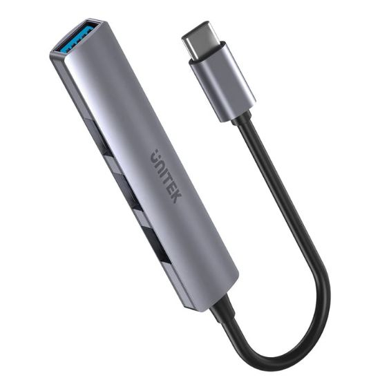 UNITEK TYPE-C TO 4 PORT USB HUB (USB3.0 + 3xUSB2.0) (H1208B) resmi
