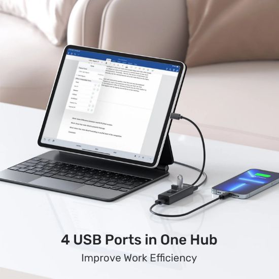 UNITEK TYPE-C TO 4 PORT USB 3.0 + TYPE-C (Y-3089Z01) resmi