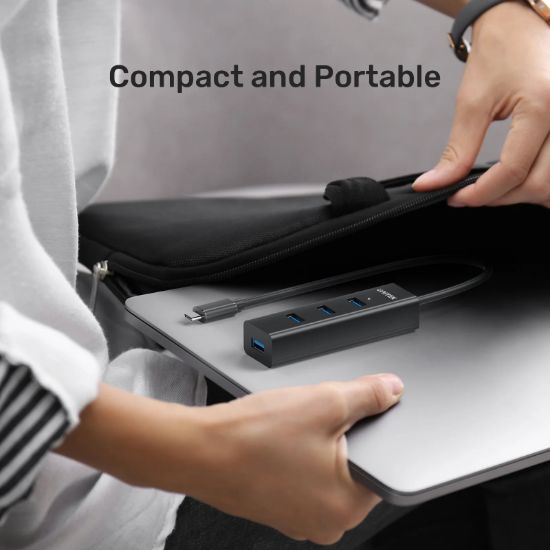 UNITEK TYPE-C TO 4 PORT USB 3.0 + TYPE-C (Y-3089Z01) resmi