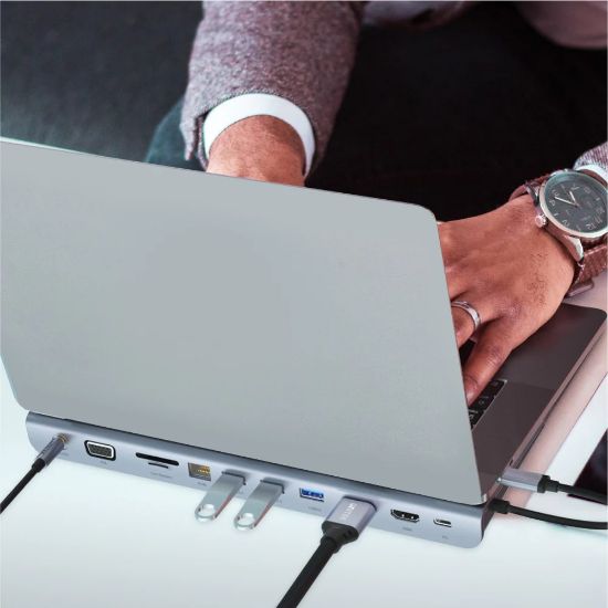 UNITEK USB-C 11in1 UNIVERSAL DOCKING STATION MST DESTEKLİ  (D1022B) resmi