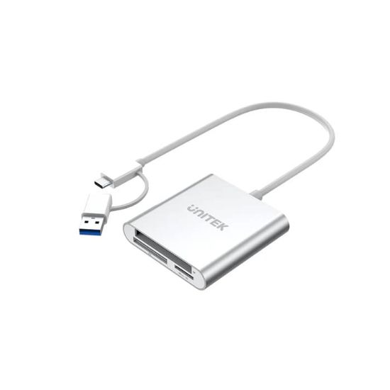 UNITEK USB-C/A TO HAFIZA KART OKUYUCU SD/CF/MICRO SD 5GBPS (Y-9313D) resmi
