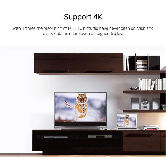 UNITEK DISPLAYPORT TO HDMI DÖNÜŞTÜRÜCÜ 4K&30Hz (Y-6332) resmi