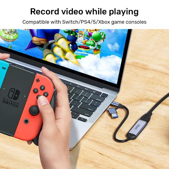 UNITEK 4K VIDEO CAPTURE KART HDMI TO USB-C/A (V1167A) resmi