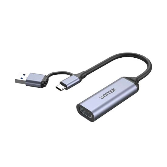UNITEK 4K VIDEO CAPTURE KART HDMI TO USB-C/A (V1167A) resmi