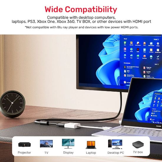 UNITEK HDMI TO VGA DÖNÜŞTÜRÜCÜ 1080P&60Hz (Y-6333C01) resmi