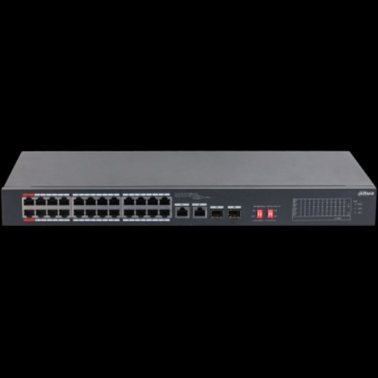 DAHUA S3226-24ET-240 24 PORT 24XFE-2XGE-2X1GE/SFP 240W POE SWİTCH resmi