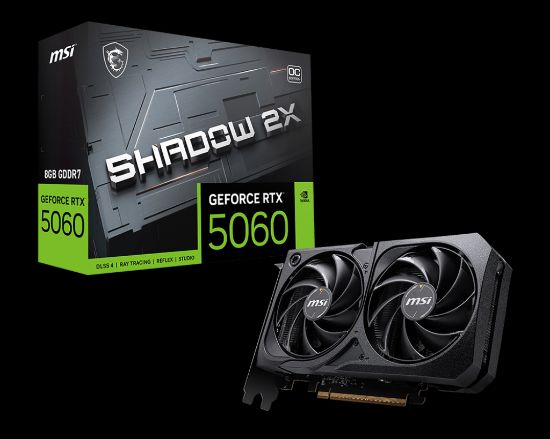 MSI GEFORCE RTX 5060 TI 8G SHADOW 2X OC GDDR7 128B DX12 PCIE 5.0 X16 (3XDP 1XHDMI) resmi
