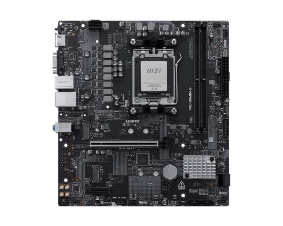 MSI PRO B840M-B AM5 DDR5 8000MHZ(OC) HDMI VGA 2X M.2 USB 5 GBS 2.5G LAN MATX resmi