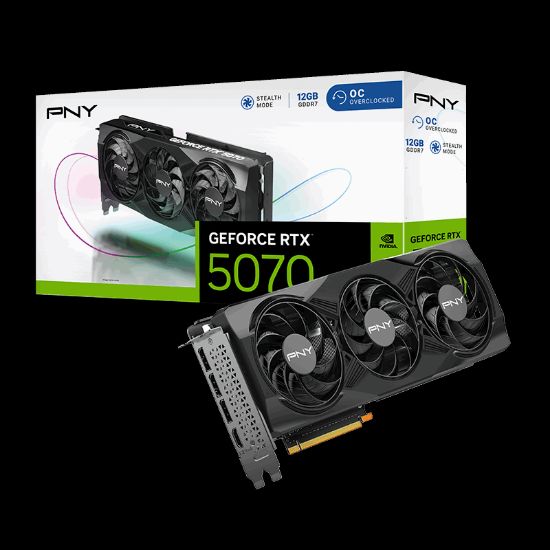 PNY RTX5070 OC 12GB GDDR7 192bit (VCG507012TFXPB1-O) resmi