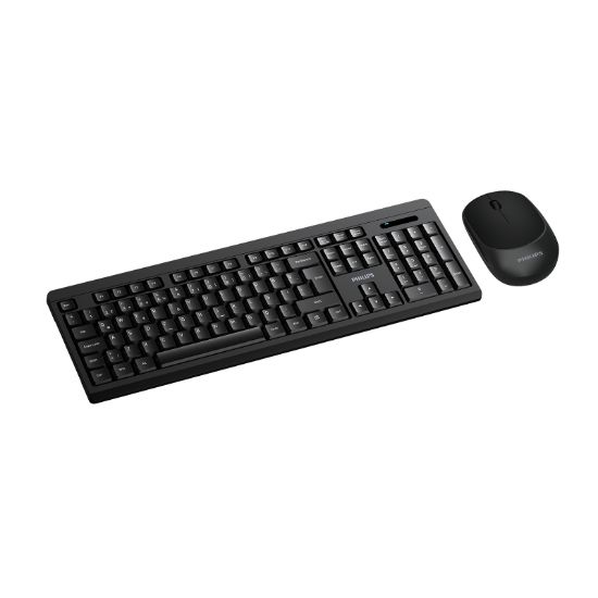 PHILIPS KABLOSUZ  KLAVYE&MOUSE SET SPT6324 SİYAH resmi