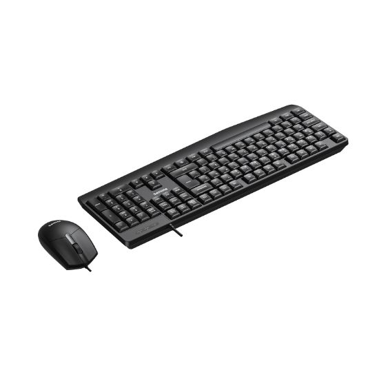 PHILIPS KABLOLU  KLAVYE&MOUSE SET SPT6237B SİYAH resmi
