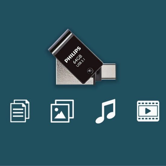 PHILIPS 64GB USB3.1 TYPE-C 100/150 MB/S FM64DC152B/00 resmi