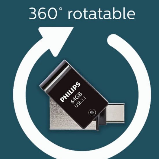 PHILIPS 64GB USB3.1 TYPE-C 100/150 MB/S FM64DC152B/00 resmi